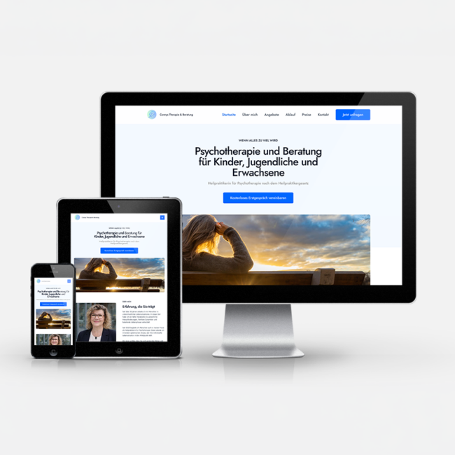Website Neugestaltung Connys Therapie & Beratung