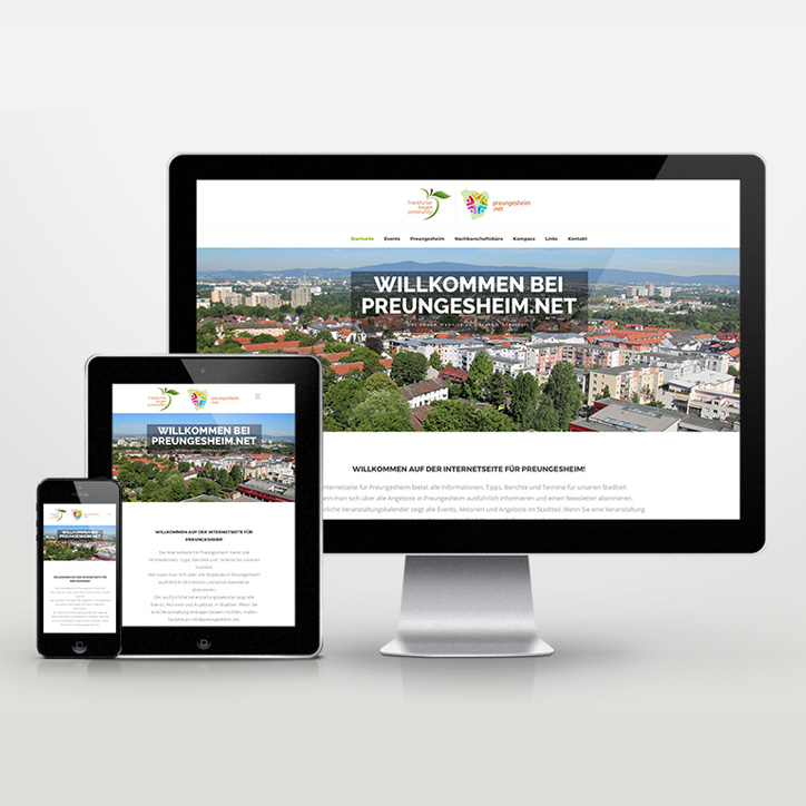 Website Neugestaltung Preungesheim.net - inspiras webagentur